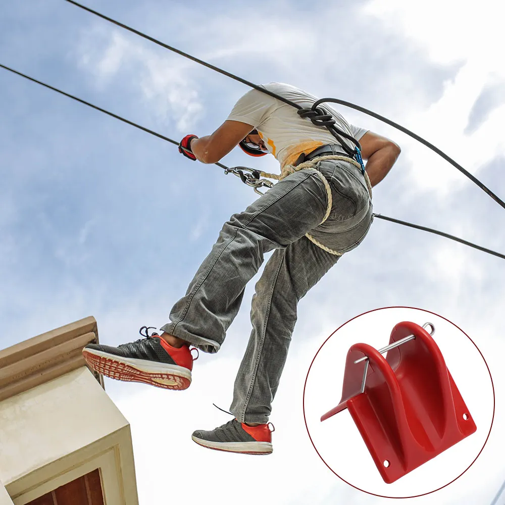 Anti-wear Safety Rope Protective Sleeve Fall Arrest Clamp Fixed Rope Climbing Rope Grip Lightweight Portable