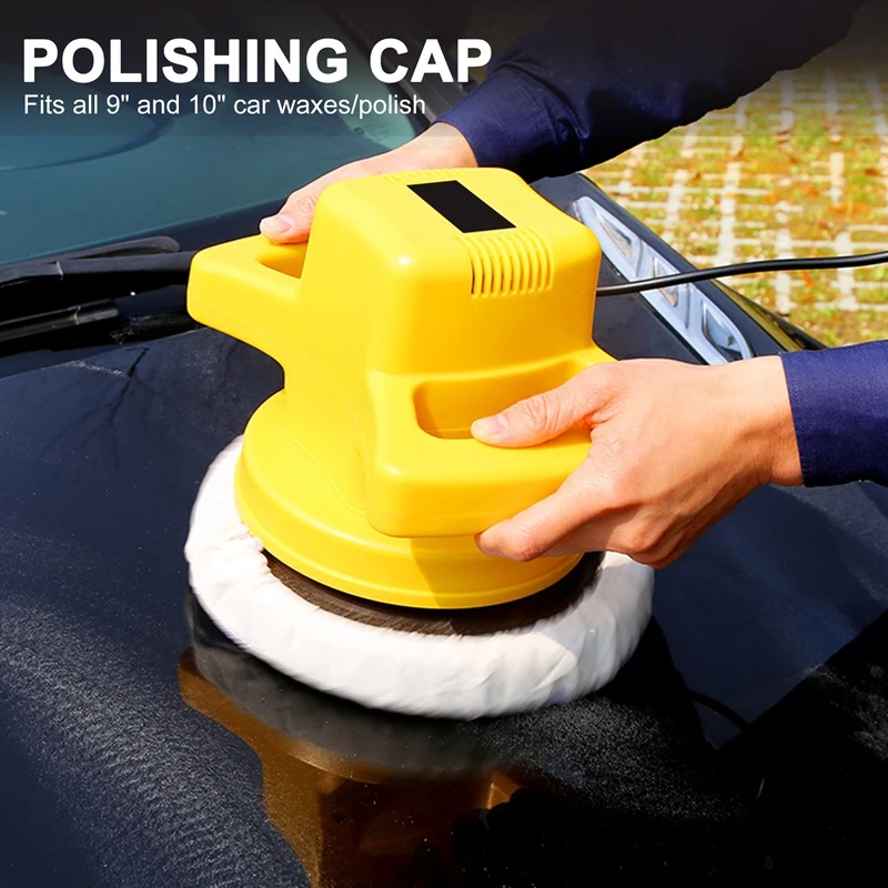 Bonnet Polisher Polish Pad, Car Buffer Waxer, Polimento Pad, 10 ", 5 Pcs