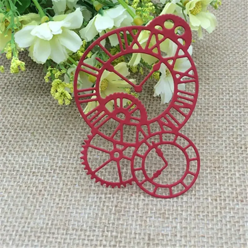 Clocks Time Axis DIY Scrapbook cutting dies Metal Die For Scrapbooking Photo Album Embossing Folder Stencil