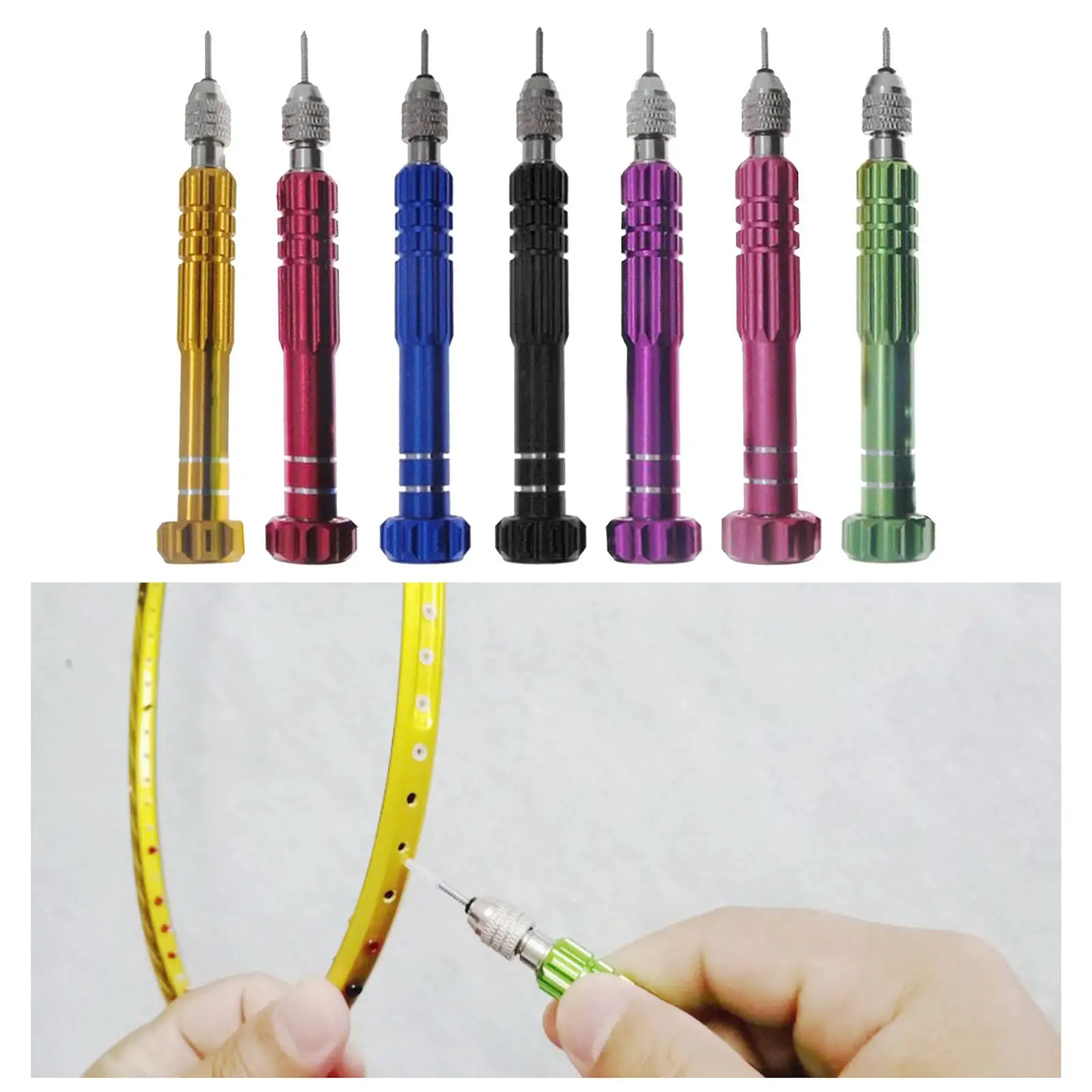 1 قطعة الحلقات كرة الريشة أدوات الريشة الموضوع تحول دبوس التوتير آلة أدوات المضرب #2