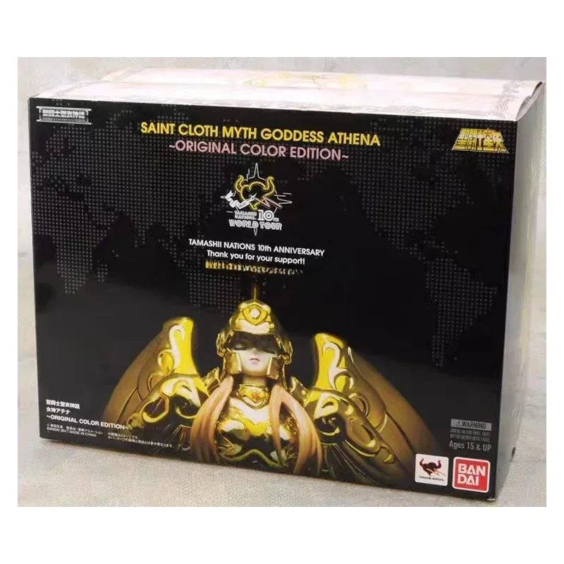 Bandai In Stock Saint Clothes Myth Goddess Athena Color Version OCE Animation Action Collection Figure Model Toy Gift