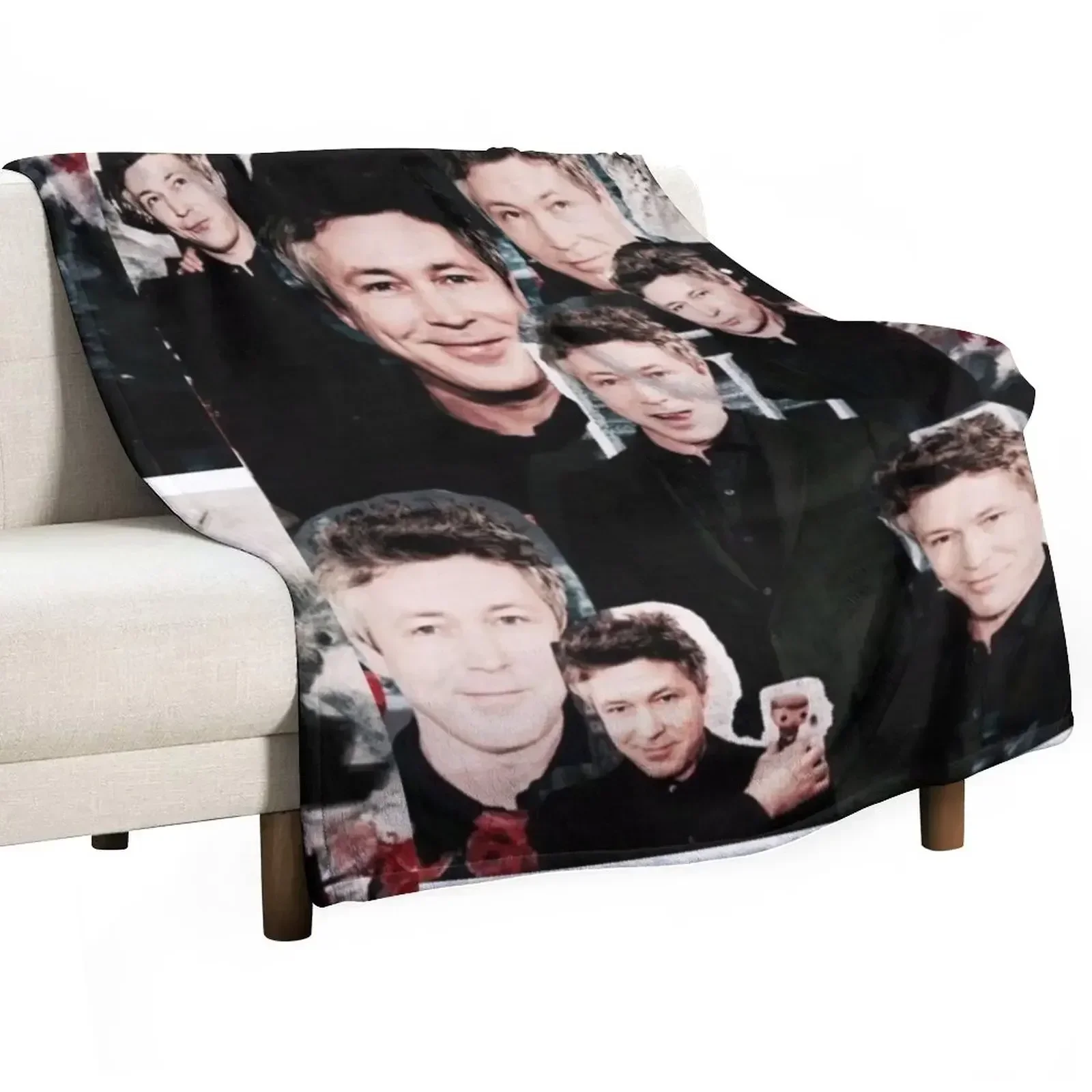 

Aidan Gillen Throw Blanket Flannel Fabric Heavy Blankets For Sofas Blankets