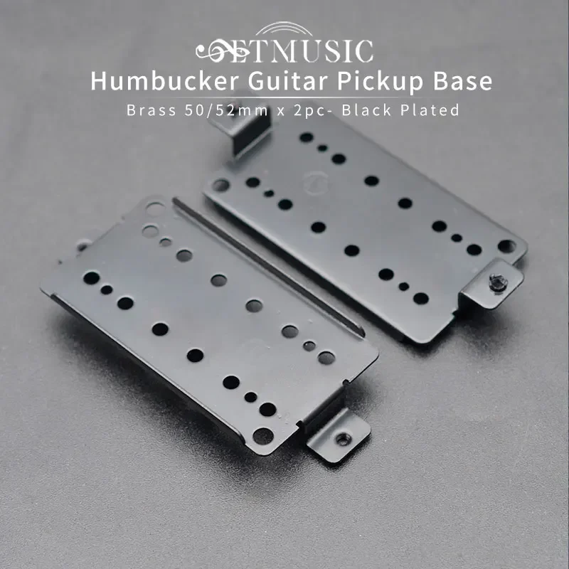 2 stücke Durable Messing-Schwarz Überzog Humbucker Gitarre Pickup Basis Platte Hals Brücke Pickup Grundplatte für Gitarre Teile