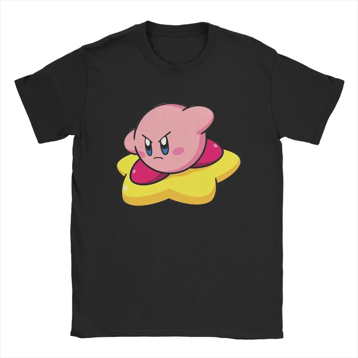 تي شيرت Kirbys Cartoon Game للسيدات تي شيرت مضحك برقبة دائرية وأكمام قصيرة تي شيرت وصل حديثًا