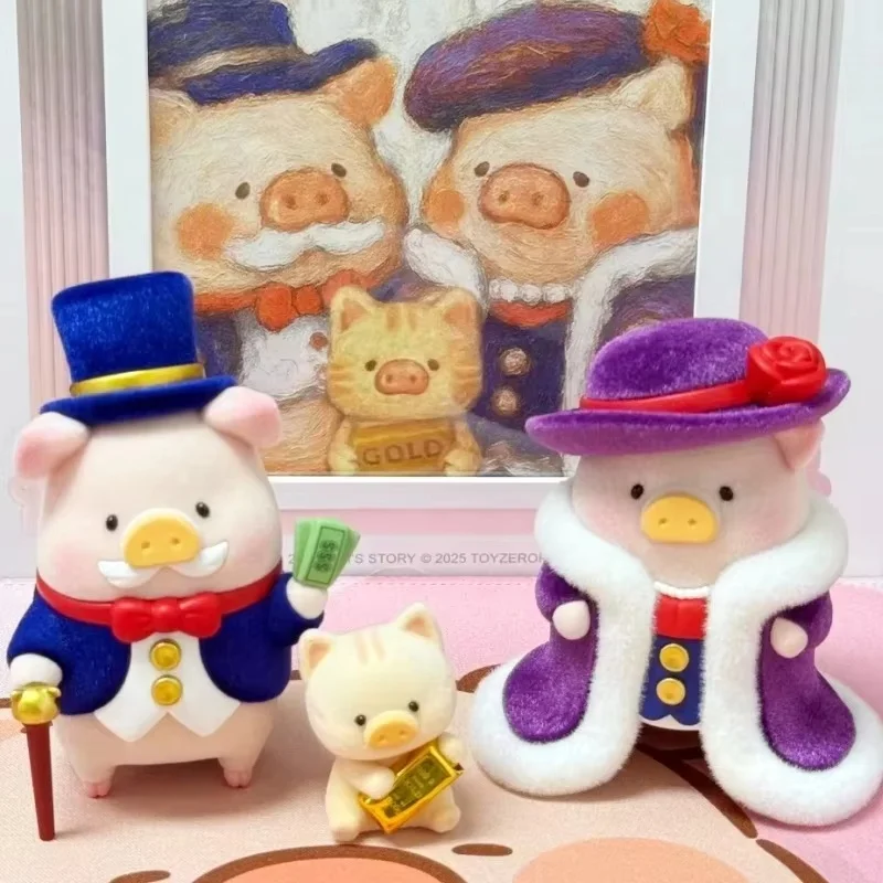 本物のルル豚月光ロマンスシリーズハンギングカードアニメアクションフィギュアトレンディなおもちゃかわいい漫画デスク装飾品大人のギフト