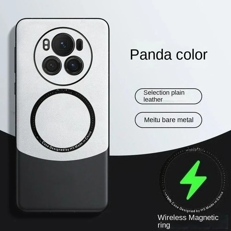 

For Huawei Honor Magic 6 Pro 5 7 8 pro 400 Lite pro Case Wireless Charge Magnetic Magsafe Shockproof Shell Colors Leather Cover