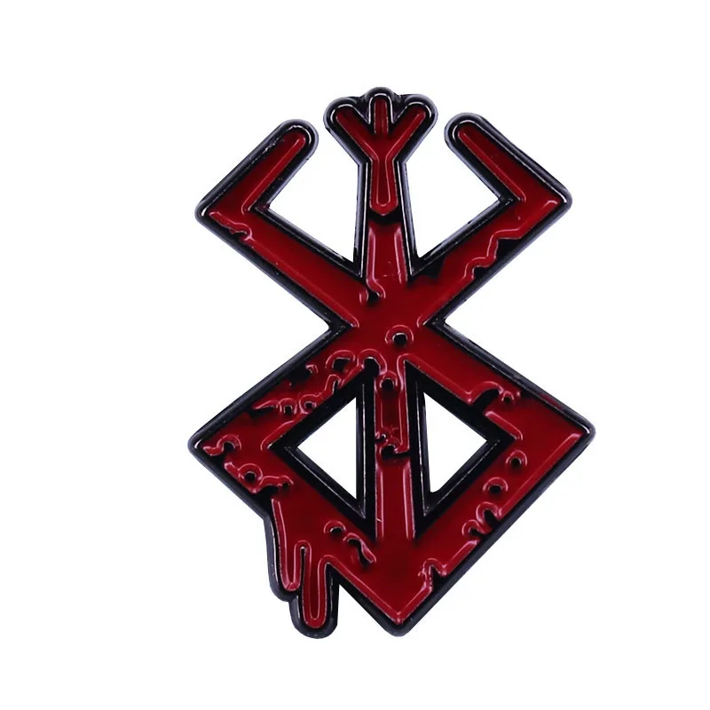 Japanese Anime Berserk Pin Cool Swordsman Badge Brooches for Clothes Backpack Bags Badge Collar Pin Decorative Jewelry