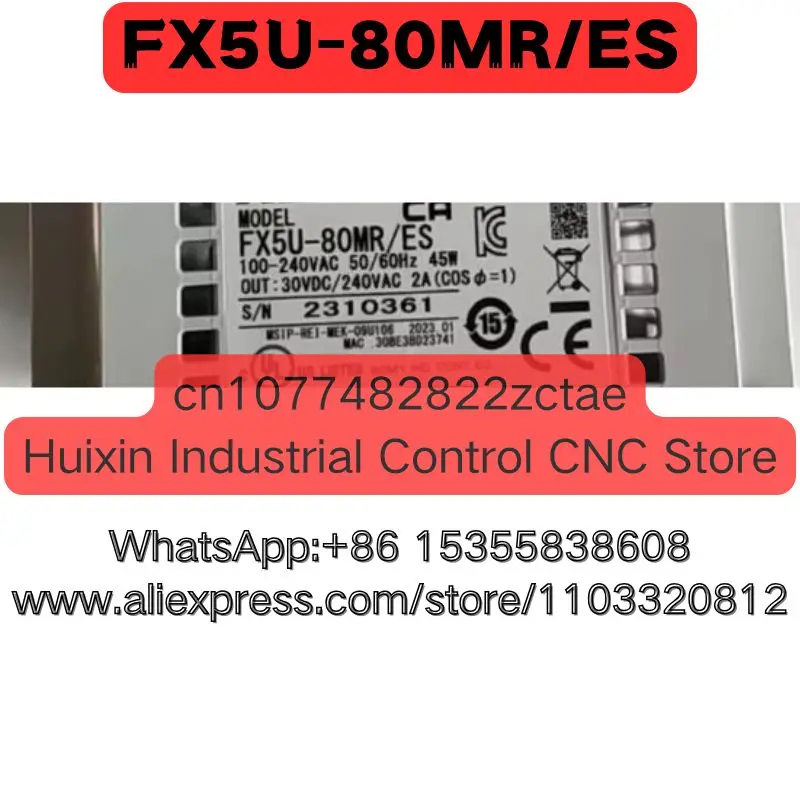 Used PLC Module FX5U-80MR/ES FX5U-80MR ES Normal Function Tested OK