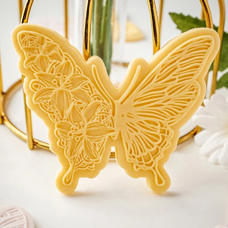 SZWA Portable Butterfly Silicone Fondant Molds Silicone Butterfly Biscuits Molds for Artisanal Chocolates and Cake Adornment