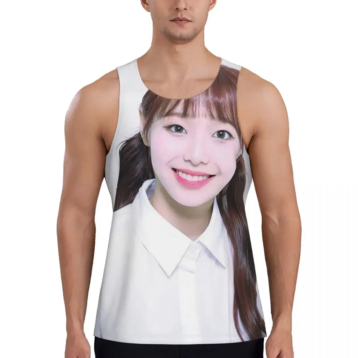 Quick Dry Chuu Loona Gym Tank Muscle Sleeveless Shirt Bodybuilding Breathable Vest