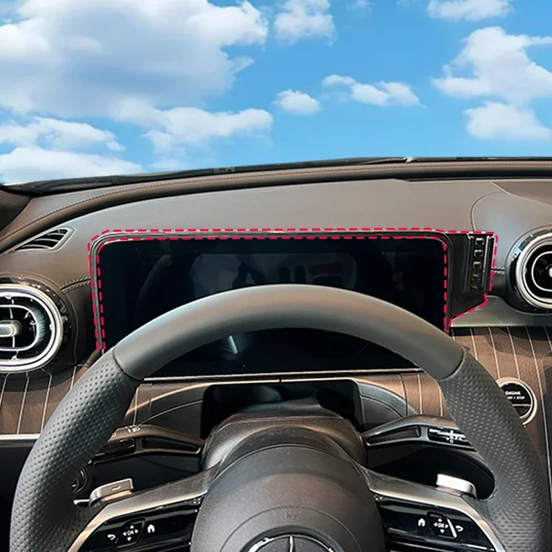 For Mercedes GLC X254 2023-2024 15W Wireless Charging Phone Holder for 12 3 Inch Screen Dashboard Mount