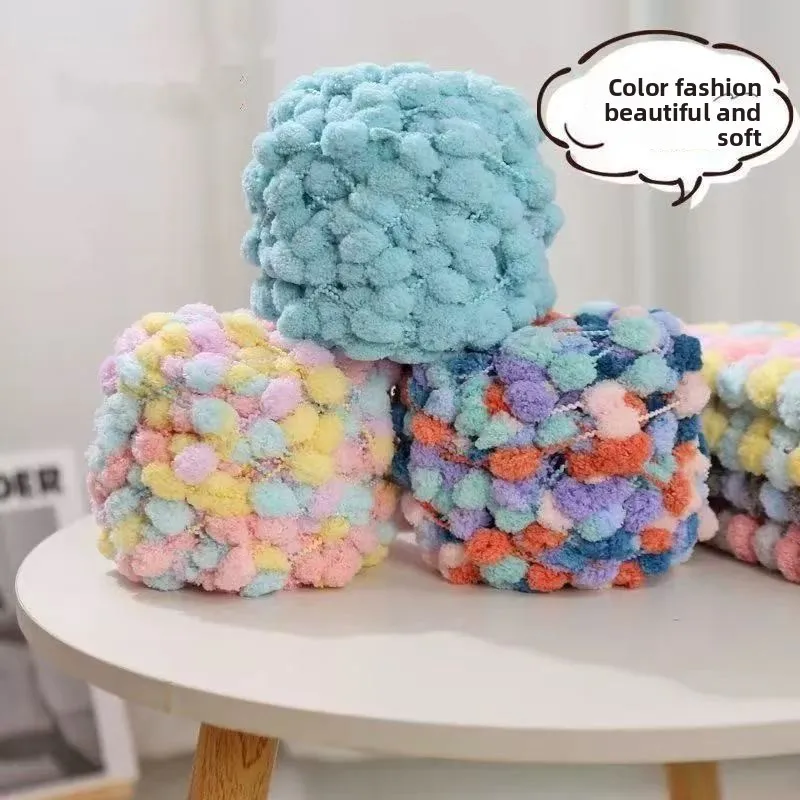 Small Ball Wool Ball Small Snowball Peas Thread 100g Hand-woven Diy Scarf Hat Cushion Blanket Material Wool Ball