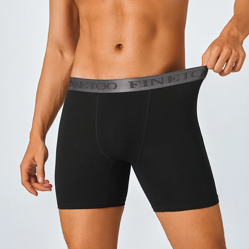 Men Cotton Middle Underwear Boxers Breathable Men's Boxershorts S-2XL Panties Letter Elastic Plus Size Fashion Briefs Trunks