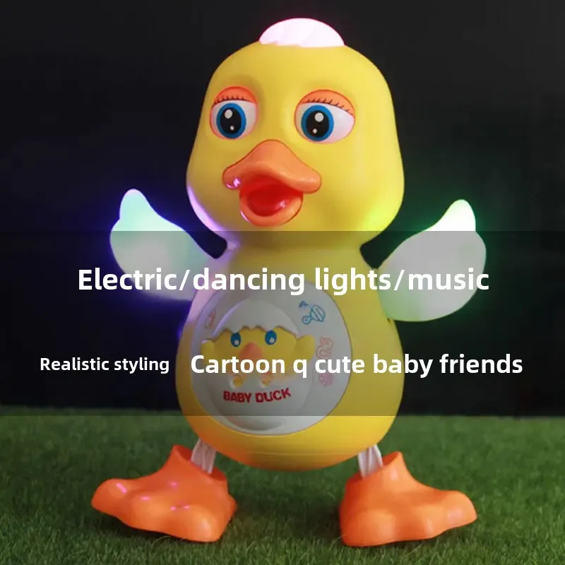 Electric Dance Duckling Sound Activated Rabbit Glowing Walking Singing Panda Dance Machine Children's Plush Toy