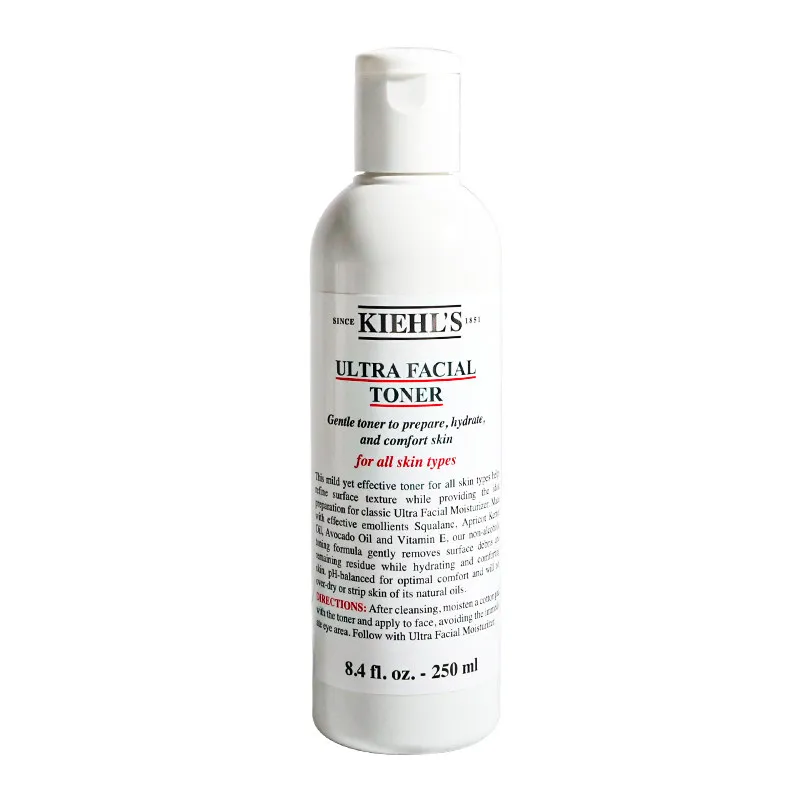 Tónico Hidratante Facial Ultra Facial de Kiehl's, 250 ml, 40 ml, Tónico Facial Hidratante de Hidratación Profunda para Piel Seca, Hidratación Duradera