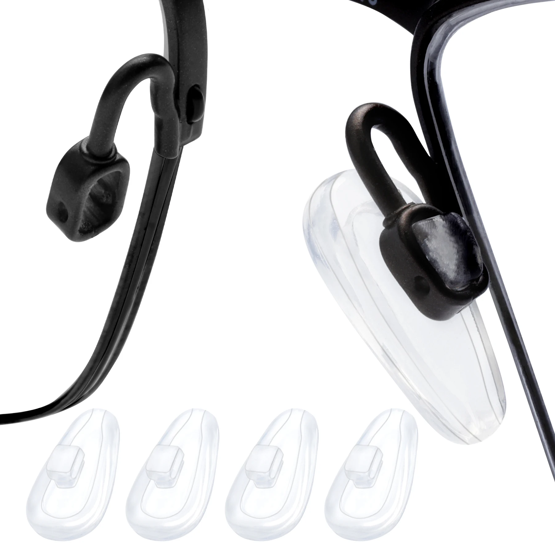 E.O.S Silicon Rubber Replacement Clear Nose Pads for OAKLEY Contrail/Truss Rod/Lizard Frame Multi-Options