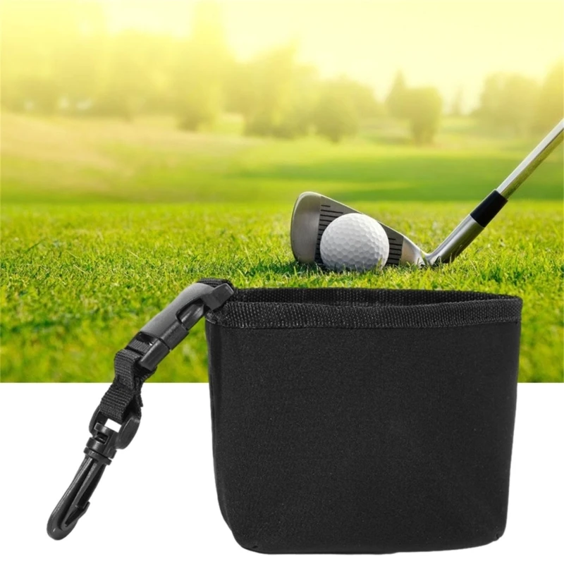 2 peças bolsas para limpeza bolas golfe, clube golfe saco limpeza para bolas golfe