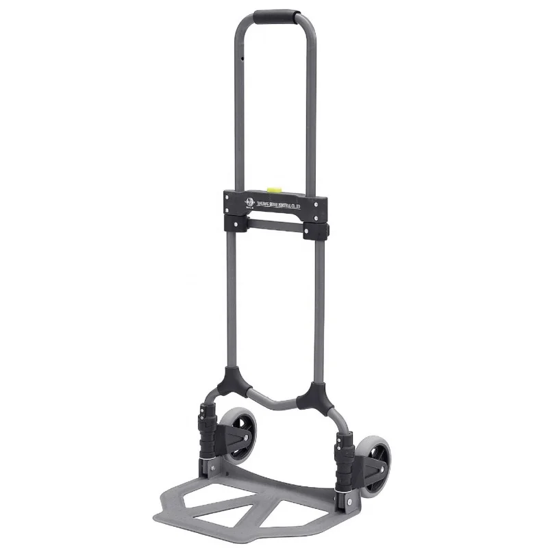 custom.High Quality 2 Wheel Used Iron Folding Hand Truck Foldable Trolley Luggage Cart