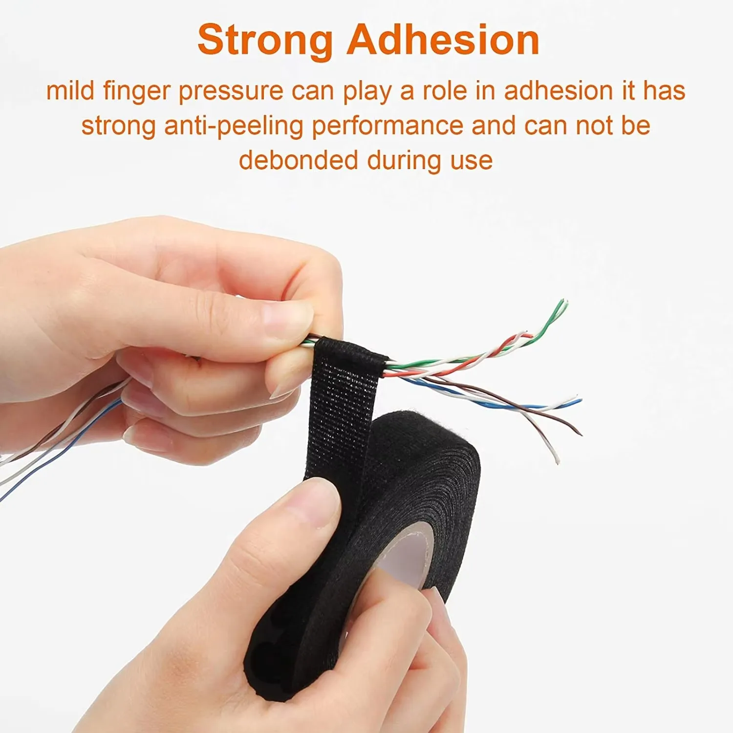 

1pcs Automotive Wiring Harness Cloth Tape High Temp Wire Harness Wrapping Tape for Auto Electrical Wrap, Protection,