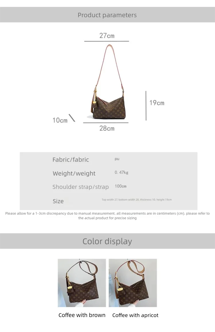Einzigartige Vintage Elegante Luxus-Designer Wickeltasche für Frauen Große Kapazität Pendler-Tragetasche Modische Damen Einzelschultertasche – Detail 2