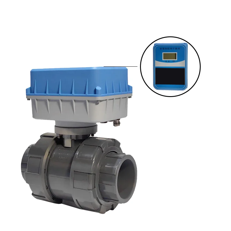 DN50 Smart Ventil Solar Stromversorgung Wasser Kugelhahn Mit Controller 4G Drahtlose Elektrische Wasser Ventil PVC