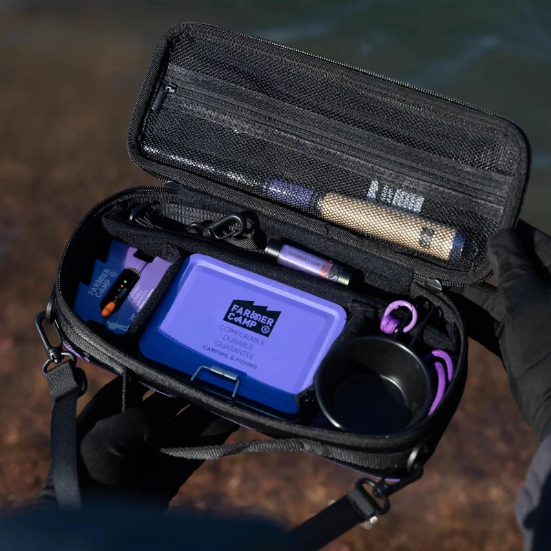 1 قطعة حقيبة الصيد العناصر الصغيرة معدات صيد الأسماك Luya اكسسوارات الصيد رود التخزين الرقمي حقيبة كتف محمولة باليد #4