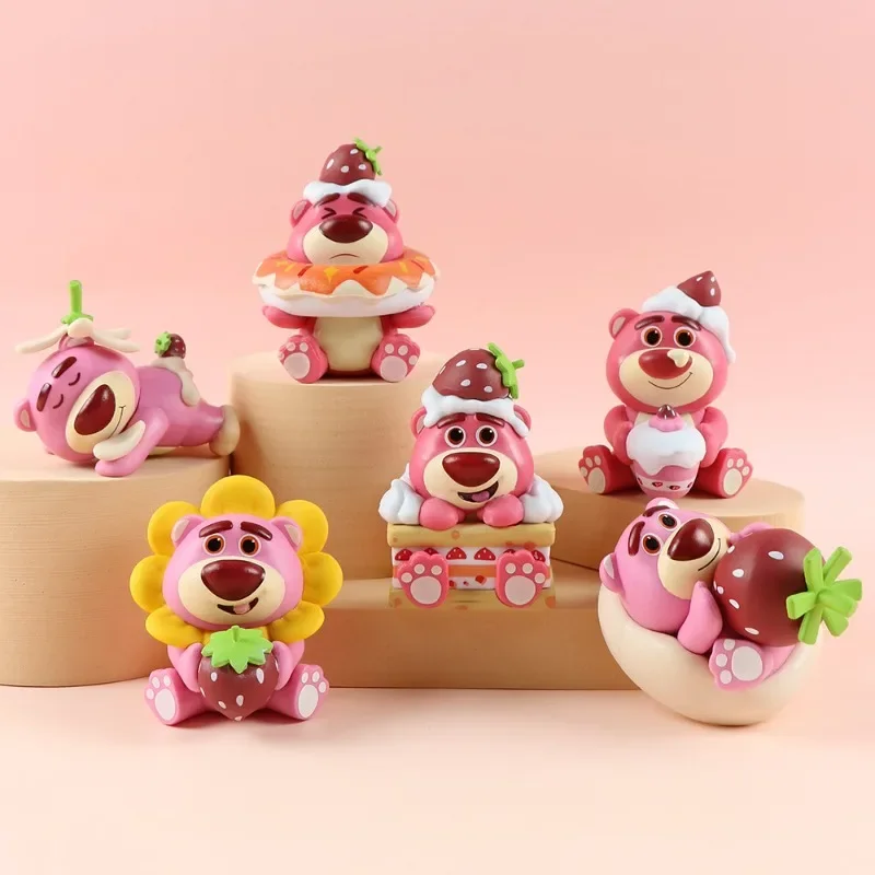 

Disney Lotso Doll Decoration Cute Toy Anime Action Figure Q Figural Car Desk Decoration Models Children Christmas Birthday Gifts