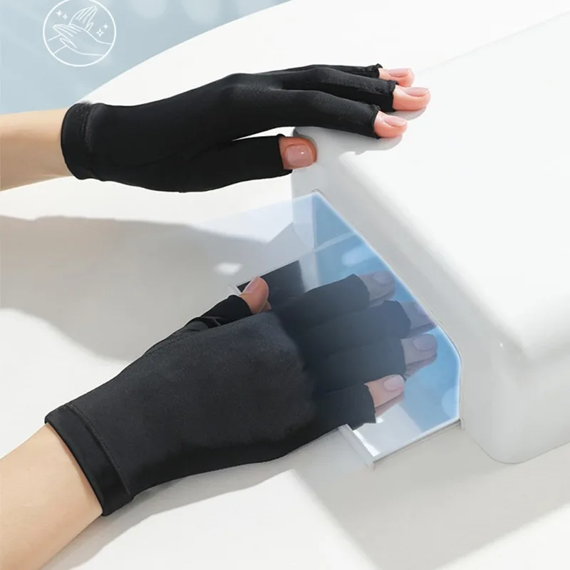 โคมไฟยูวีสำหรับเล็บแบบพกพาพร้อมถุงมือไร้นิ้วป้องกันรังสียูวี – เครื่องอบเล็บเจลขนาดเล็กสำหรับการทำเล็บมือแบบมืออาชีพ