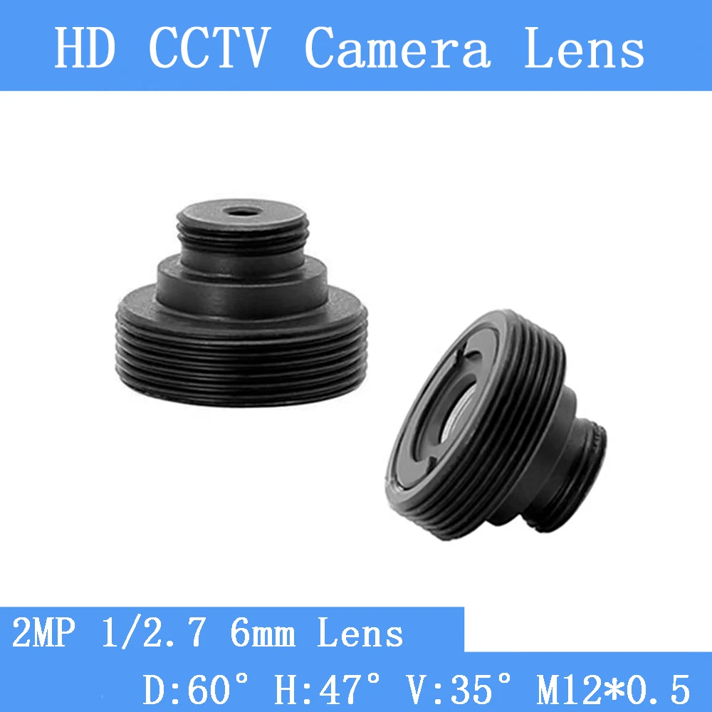 PU`Aimetis Infrared HD 2MP Surveillance Camera Black Button-Shaped Lens 6mm M12x 0.5 Thread IR650 Filter CCTV Lens