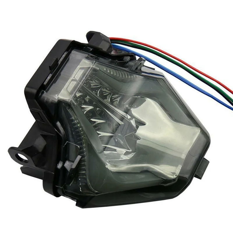 -ABJZ 12 فولت مصباح ليد خلفي للدراجات النارية على الطرق الوعرة مركبة ثلاثي الألوان ضوء الفرامل العالمي تحول الضوء 10 واط