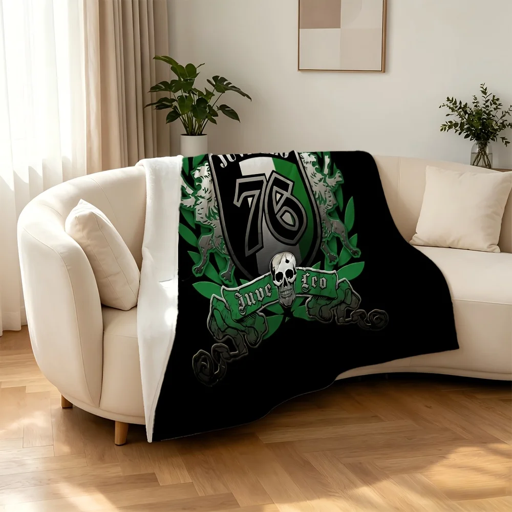 Large Men's Skull Design Biker Rock Style Blanket 150x200cm Cozy Throw Bedspread Decoration for Couch Living Room