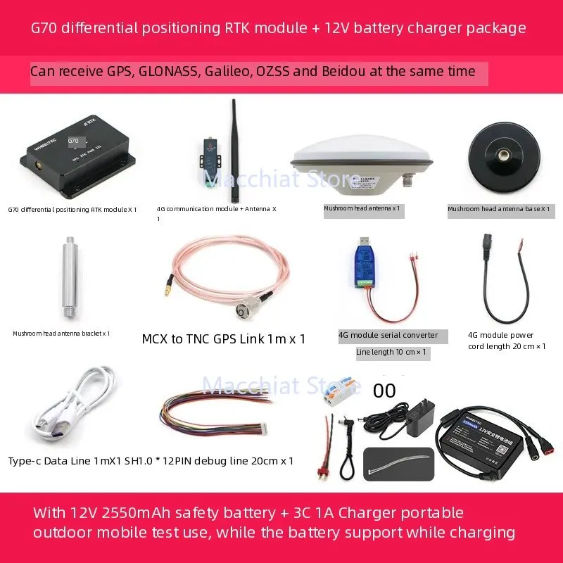 وحدة تحديد المواقع المزدوجة الوضع GPS Beidou BD G60/G70 عالية الدقة GNSS المشتركة الأقمار الصناعية ROS روبوت STM32 #6