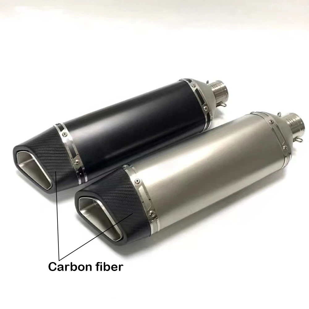 

51mm Universal Slip On Motorcycle GP sc Exhaust Carbon Fiber Escape Muffler For YAMAHA R6 FZ6 RC390 S1000XR