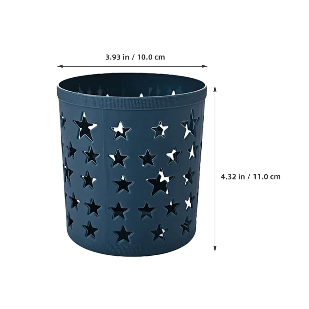 8Pcs Plastic Storage Cylinder Multifunctional Holder Organizer Hollow Pen Holder Pencil Desktop Office - view 3