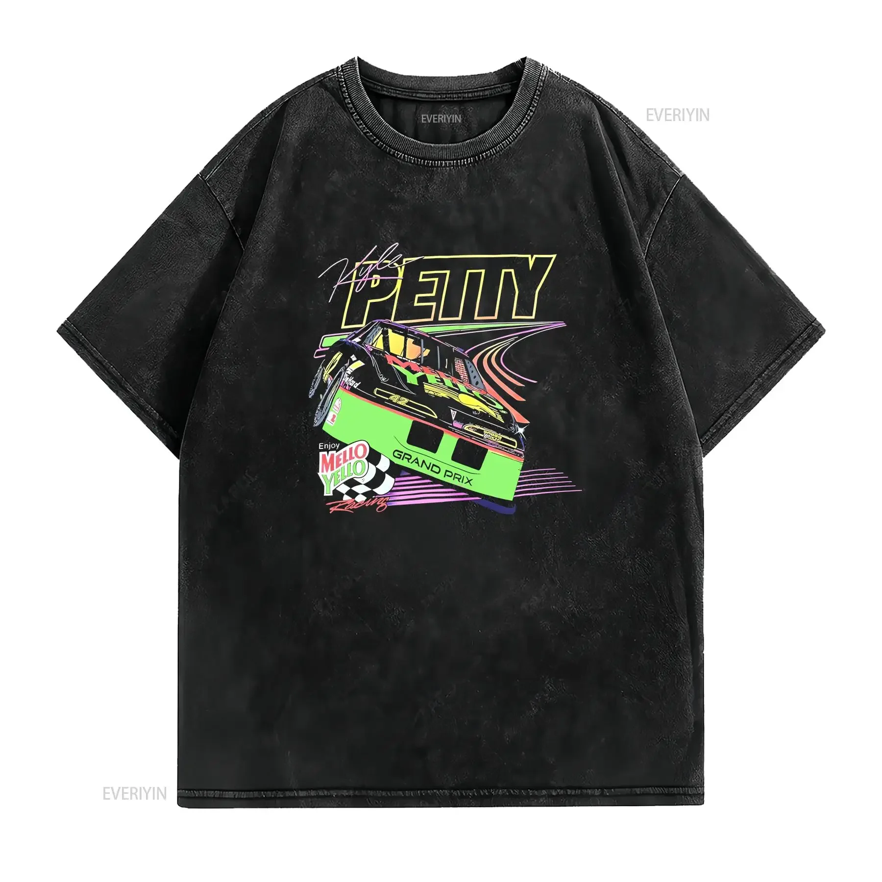 تي شيرت كايل بيتي للمروحة باللون الأسود بجميع المقاسات تي شيرت عتيق مصمم ملابس ناعمة مغسولة ملابس خروج مريحة غير رسمية قابلة للتنفس #2