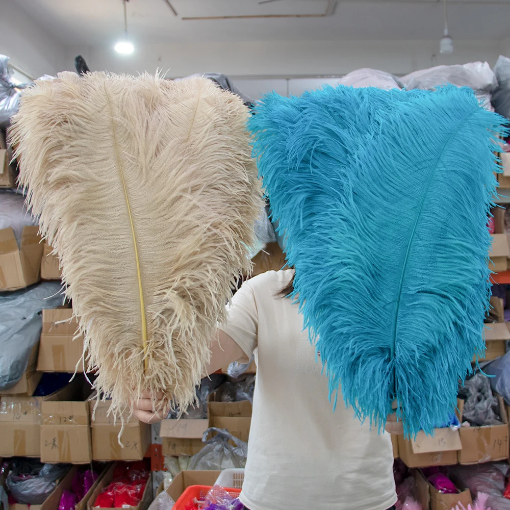 

Fluffy Big Pole Ostrich Feathers for Wedding Table Centerpieces Carnaval Party Decoratio Plumes Accessories 50-75CM Wholesale