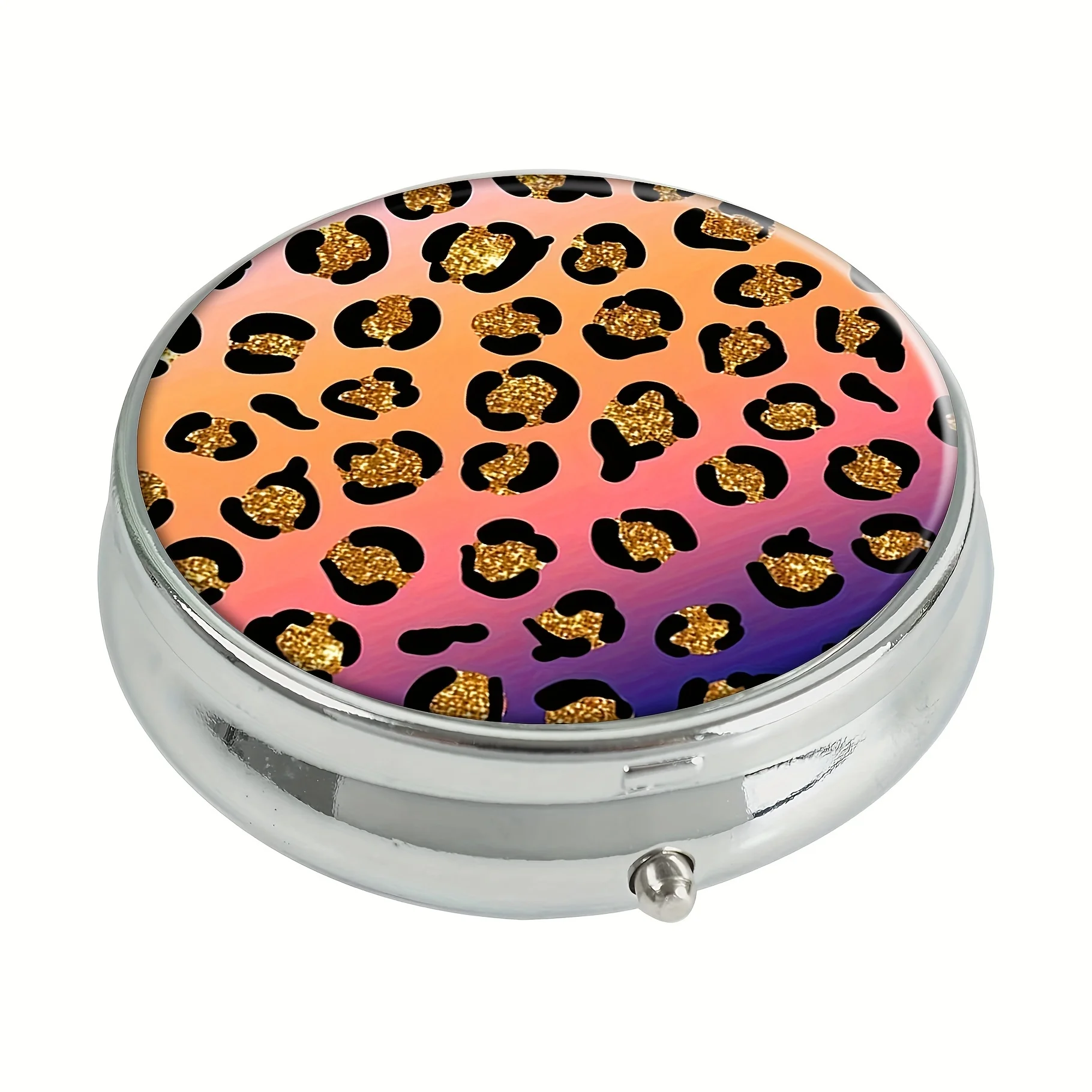 Mini Animal Footprint Pill Box - 3-Grid Portable Decorative Medicine Storage Box,Suitable for Travel and Wallets