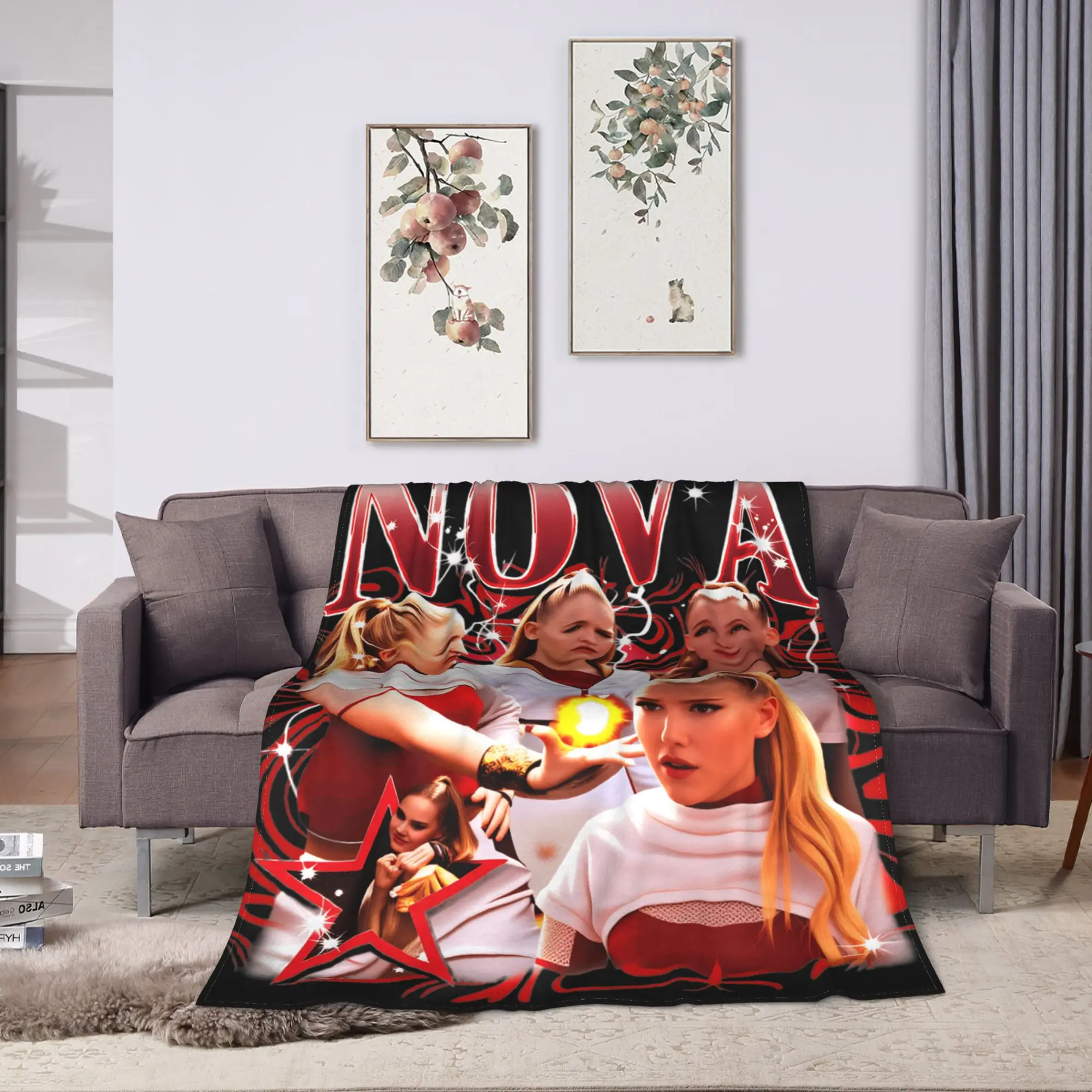 الكسالى 4 الفانيلا بطانية الربيع نوفا لينة رمي بطانية لصبي فتاة غرفة المعيشة مضحك المفرش غطاء سرير أريكة #2