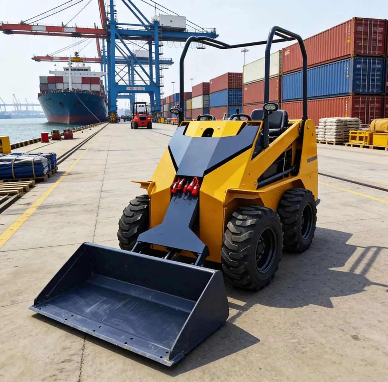 

Customized Wheeled Skid Steer Loader Ranch Manure Cleaning, Farm Land Leveling, Feed Transfer Agricultural Small Machinery Suppo