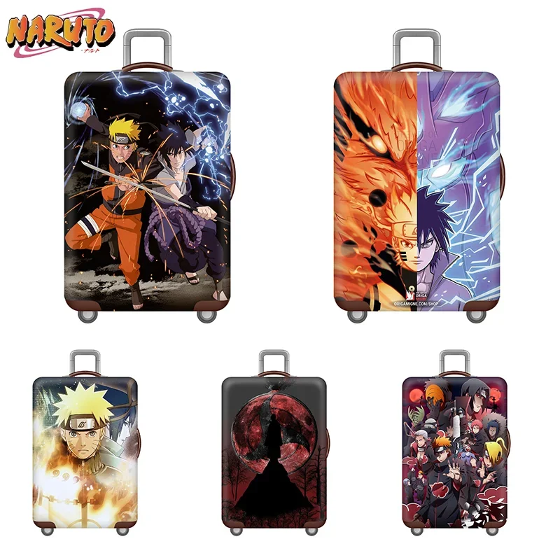 Anime Naruto copertura elastica per bagagli valigia copertura protettiva animazione addensare custodia per bagagli tag decorazione per Trolley da