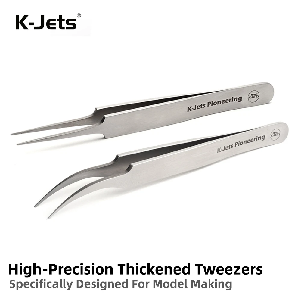 High-Precision Stainless Steel Tweezers Extra-long Bite Length Precision Clamping Specifically Designed For Model Making
