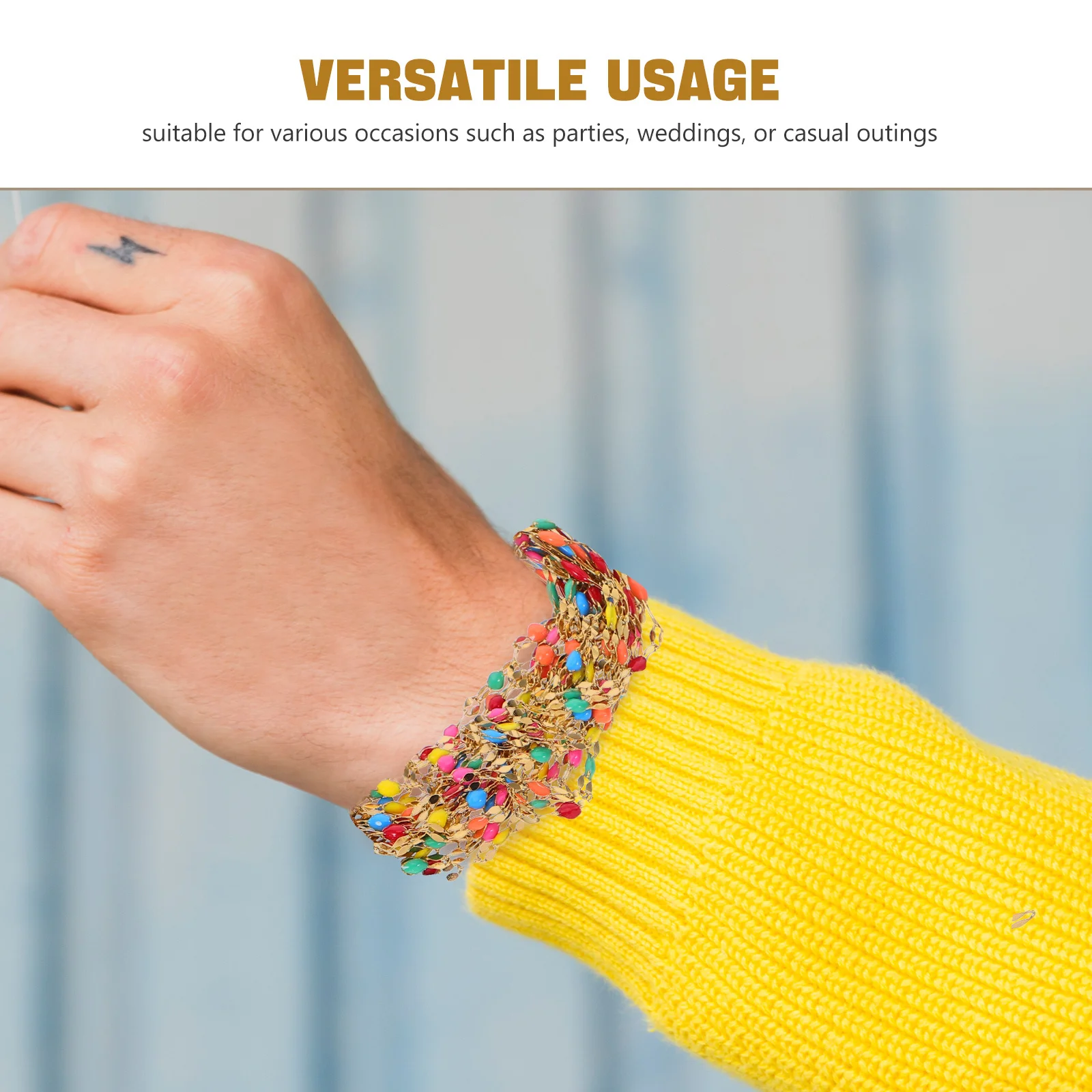 1 Rolls Stainless Steel Enamel Beaded Necklace Chain Colorful DIY Jewelry Chain for Necklace Bracelet Making Daily Party Wear