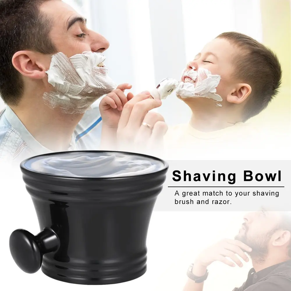 Barber Cleaning Soup Cup for Razor Man's Plastic Shaving Bowl Beard Soap Bowl Durable Shaving Mug