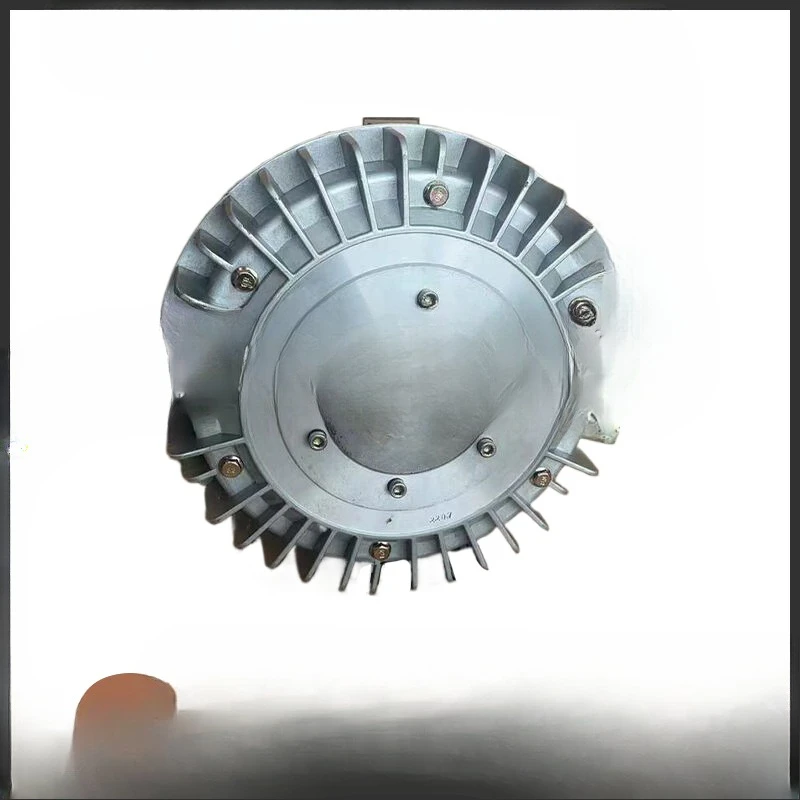 Freio de pó magnético giratório de concha, embreagem de pó magnético com furo de eixo oco