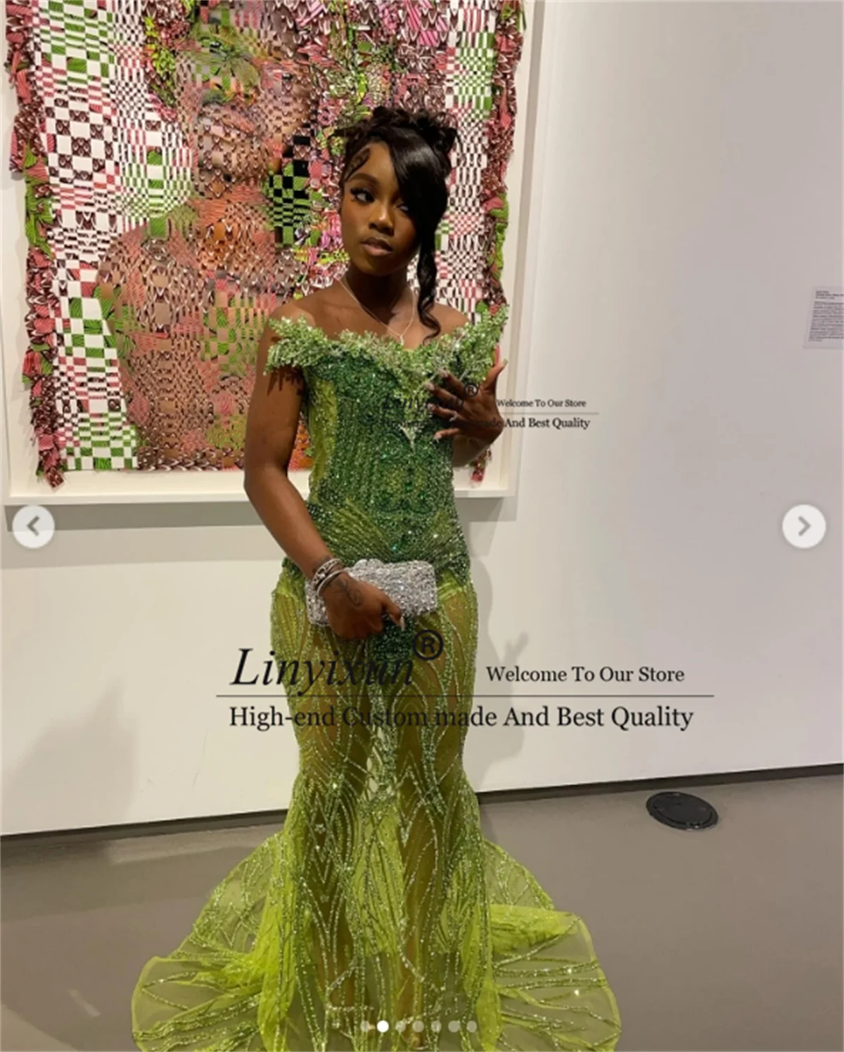 Блестящее платье для выпускного вечера с блестками и кристаллами, сексуальное прозрачное африканское вечернее платье по индивидуальному заказу Aso Ebi, арафиканское праздничное платье для свадебной вечеринки