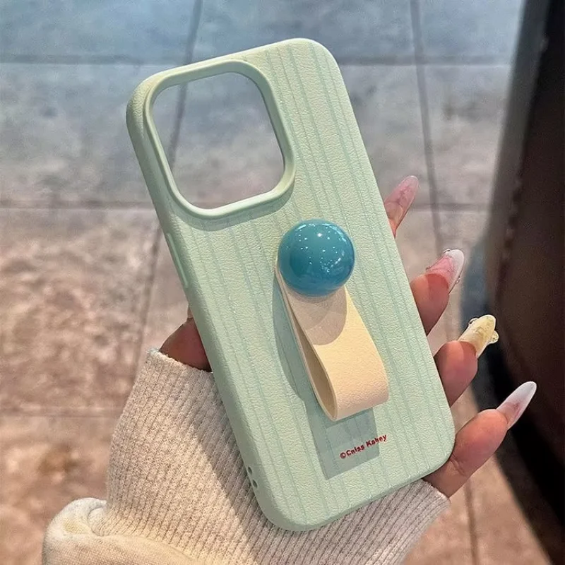 خط بسيط ثلاثية الأبعاد الكرة حلقة مشبك قوس الجلود الملمس لينة حافظة متوافقة آيفون 16 15 11 12 13 14 برو ماكس XR X XS ماكس