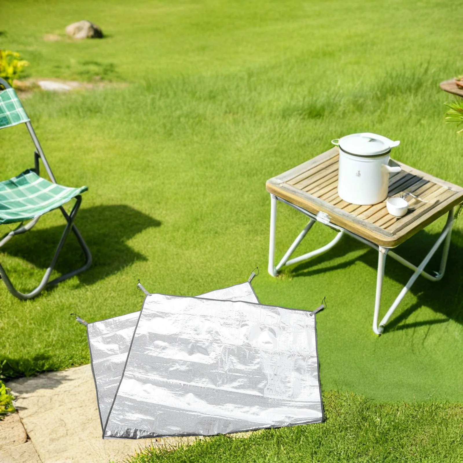 

Waterproof Double-Sided Aluminum Foil Camping Mat Insulated Thermal Sleeping Pad Outdoor Picnic Beach Sandproof Mat