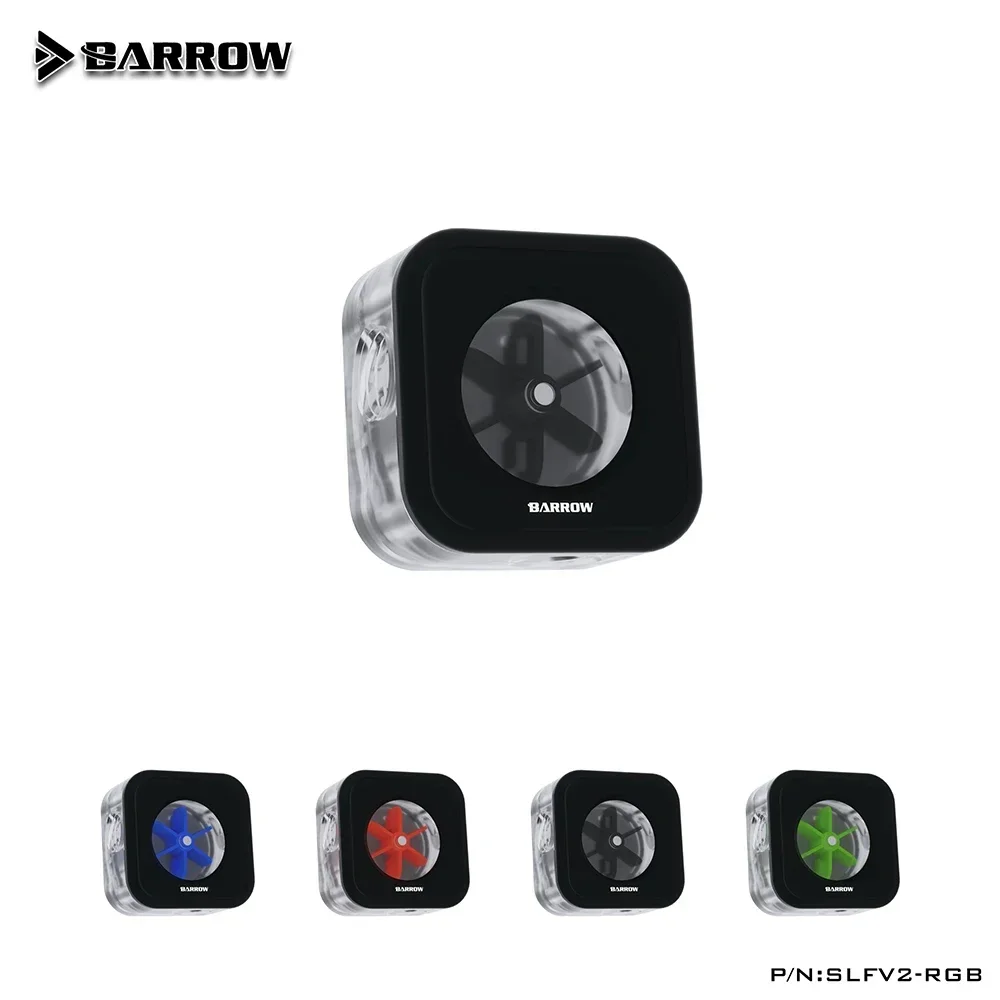 Barrow ARGB Water Flow Meter 5V Velocity Tachometer Separate PC Gaming Liquid Cooled Building Tools AURA SYNC SLFV2-RGB