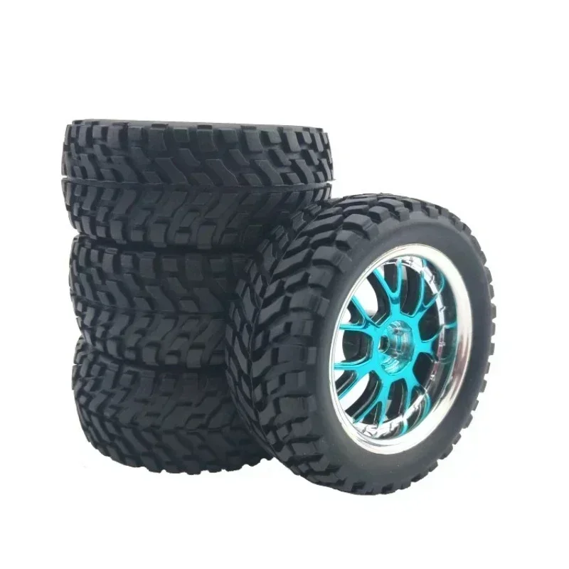 

4Pcs 75mm Upgrade Wheels Off Road Buggy Tires Wheel for Wltoys 144001 124018 124019 MN99S MN90 MN86 HSP HPI 1:12 1:14 1:16 Car