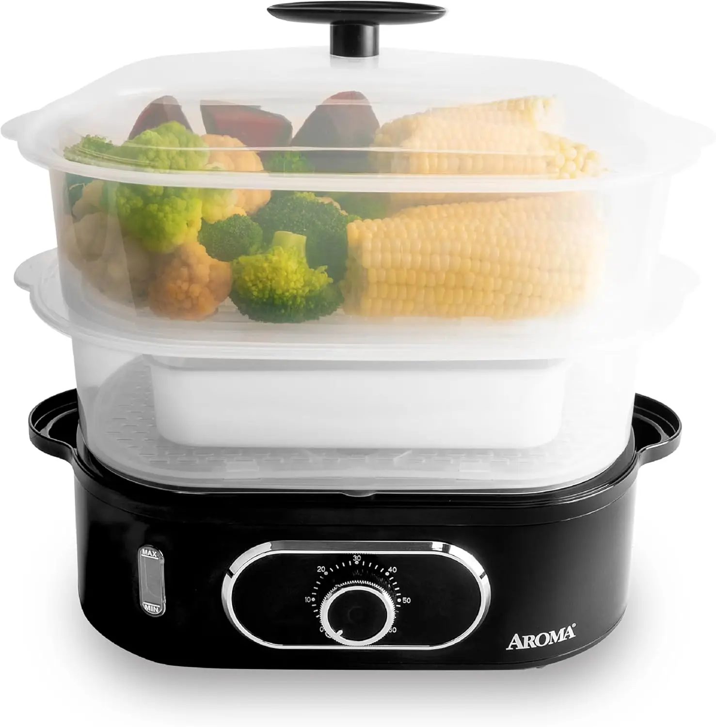 Double Food Steamer Basket and Electric Rice Cooker
